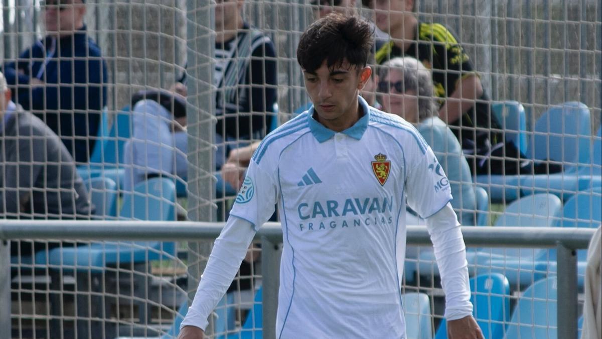 Jaime Tobajas podría debutar con el Real Zaragoza ante el Sporting