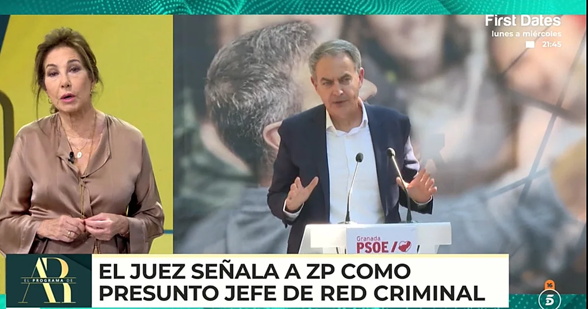 Ana Rosa Quintana Critiques Former President Zapatero Amidst Corruption Allegations