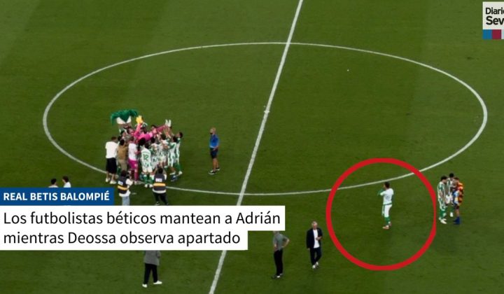 Nelson Deossa, apartado en la despedida de Adrián y con futuro incierto en el Betis