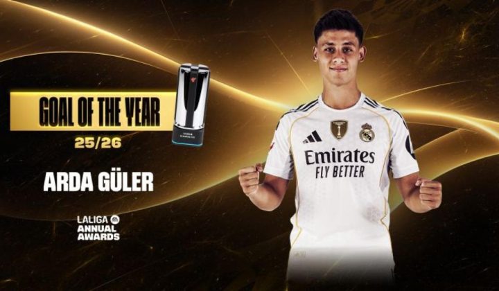 Arda Güler named LaLiga’s Goal of the Season