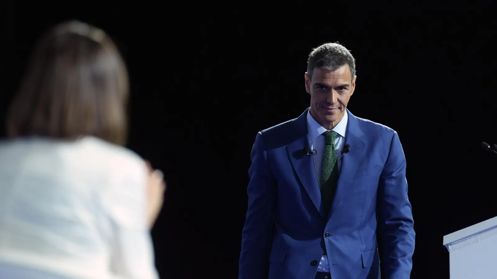 El presidente del Gobierno español, Pedro Sánchez, en una rueda de prensa.