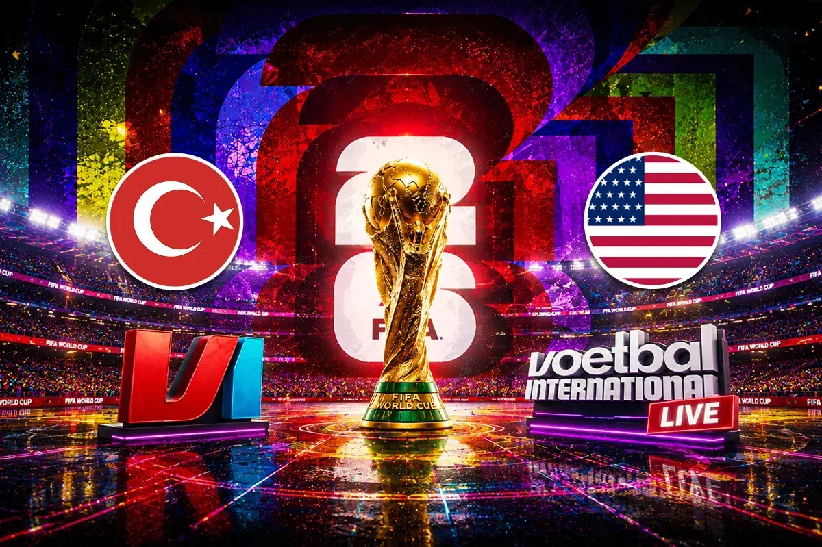 Jugadores de fútbol de Turquía y Australia compiten en un partido del Mundial 2026.