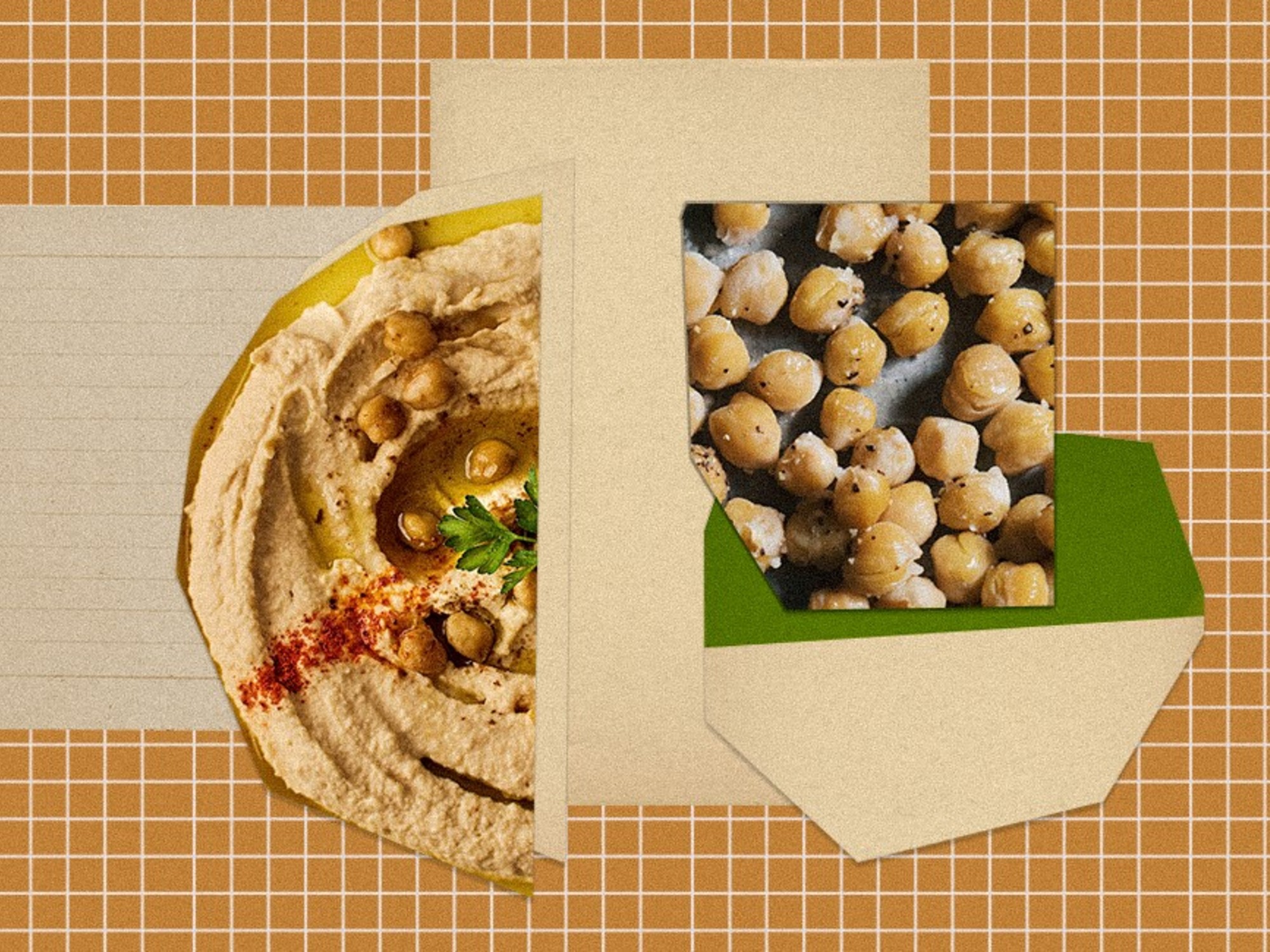 Bowl of hummus with pita bread and vegetable sticks