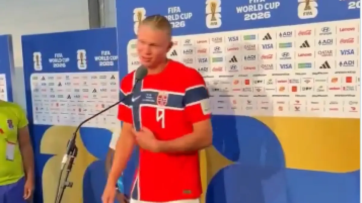 El gesto de Vinicius Jr. con Haaland en la zona mixta que sorprendió a todos en el Mundial