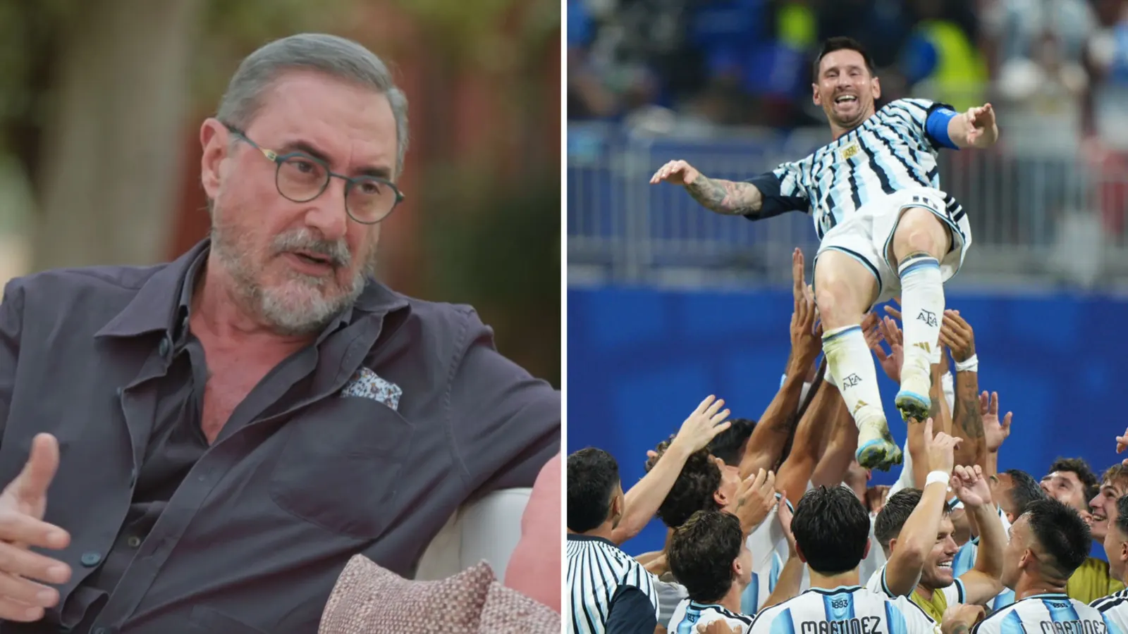 Jugadores de Argentina celebrando un gol contra Egipto en el Mundial 2026.