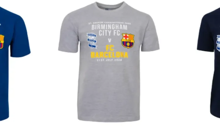 Birmingham lanza camisetas conmemorativas para el amistoso ante el Barça