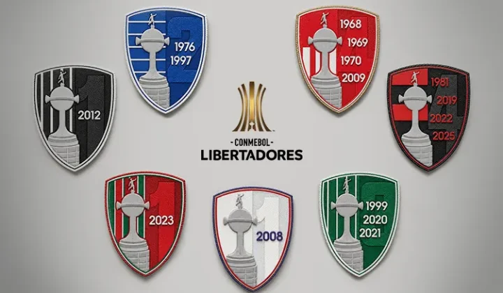 La CONMEBOL Libertadores 2026 estrena parches conmemorativos para sus campeones históricos