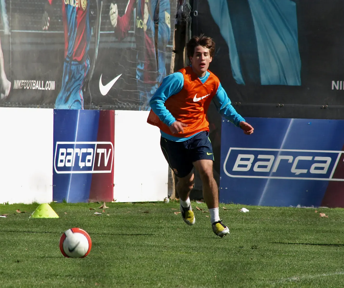 Delantero del FC Barcelona en acción