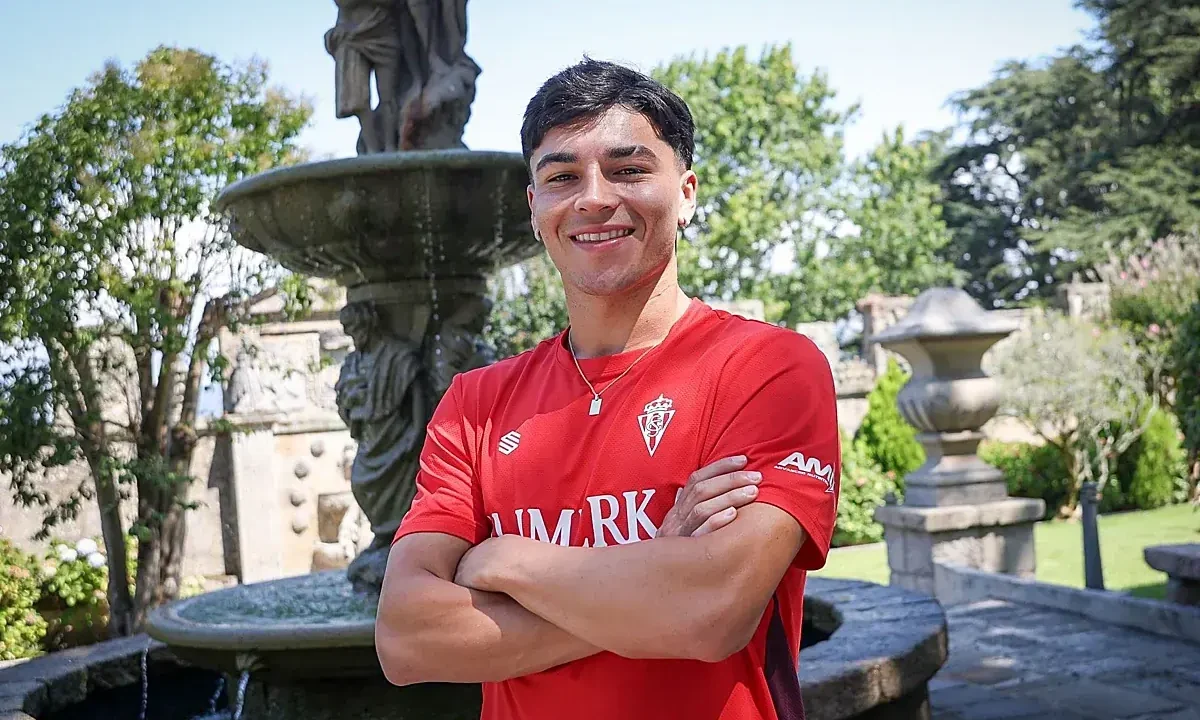 Alejo Sarco, el joven argentino del Sporting que apunta al ascenso: «Es un objetivo de todo Gijón