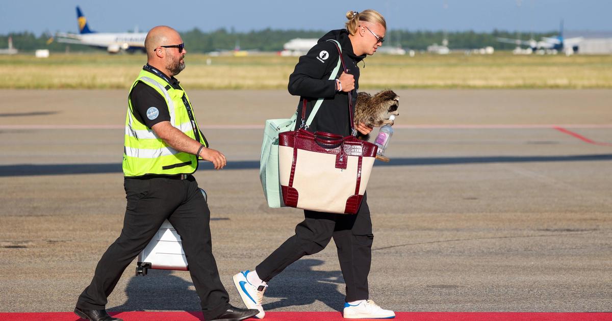 Erling Haaland regresa a Noruega con un peculiar peluche de mapache comprado en Dallas