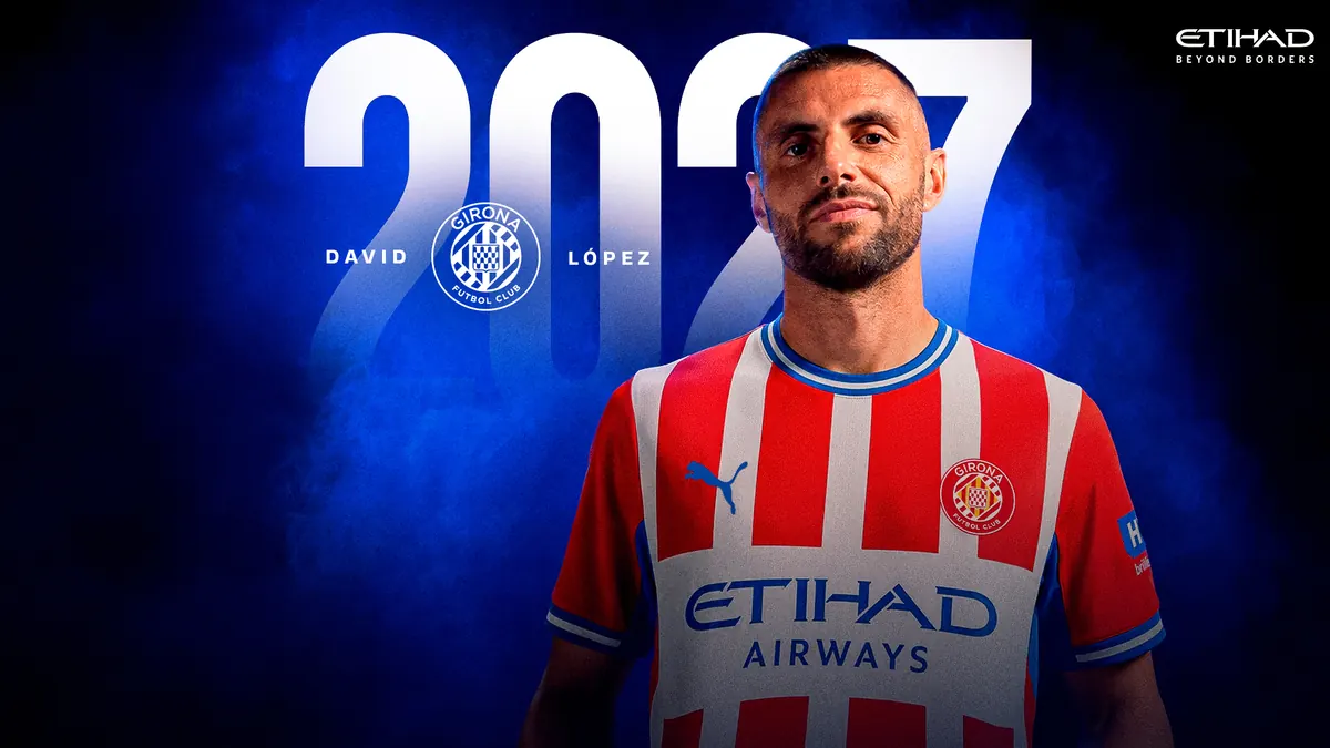 El Girona FC ha anunciado la renovación de David López por una temporada más. El defensa barcelonés, cuyo contrato finalizaba el pasado 30 d