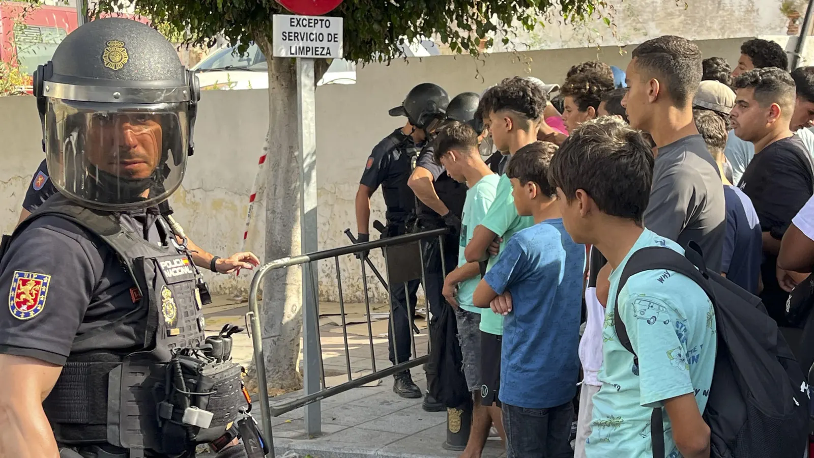 Vista general de las calles de Ceuta durante la actual situación de crisis migratoria.