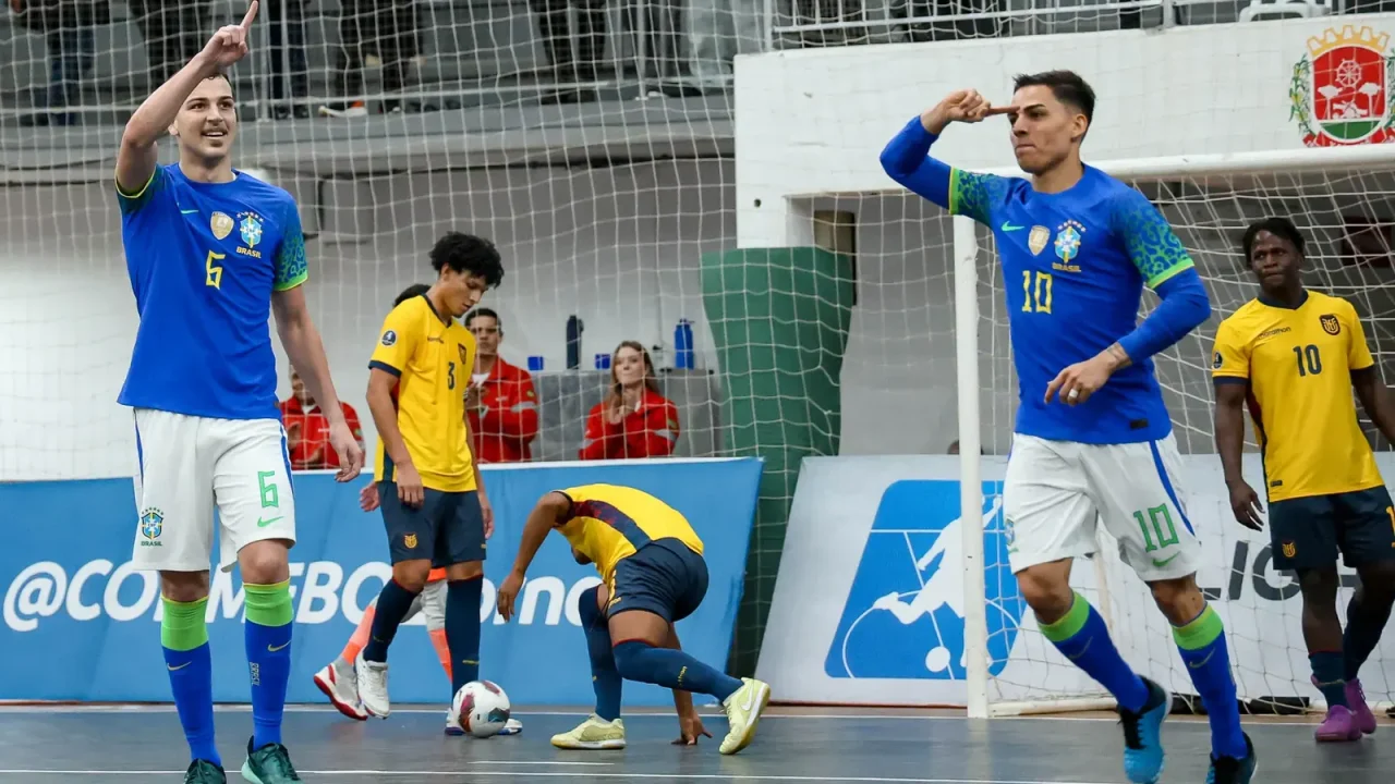 Brasil lidera la Zona Norte de la CONMEBOL Liga Evolución Futsal 2026 tras golear a Ecuador