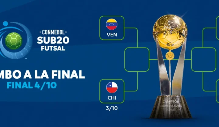La CONMEBOL Sub20 Futsal 2026 ya tiene a sus cuatro semifinalistas: Brasil, Colombia, Chile y Venezuela